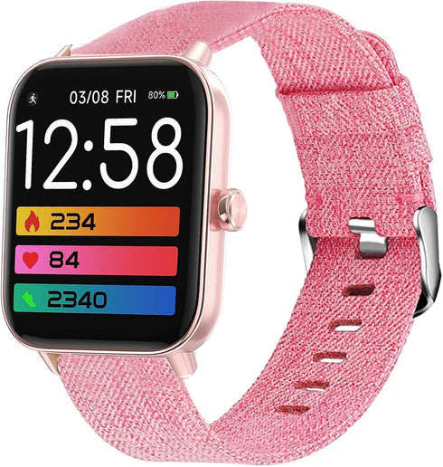 IDW13, IDW16, IDW19, IDW17 Smartwatch Bands - Lamshaw 22mm Breathable Nylon Woven Fabric Replacement Accessory Strap