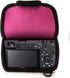 MegaGear MG064 Ultra Light Neoprene Camera Case - Hot Pink, Compatible with Sony Alpha A6400, A6500, A6300, A6000