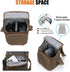 CADeN Compact Camera Bag Case: Small 1.0 Brown, Canvas Leather Trim, Waterproof, Compatible for Nikon, Canon, Sony