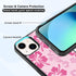 Pink Hibiscus Phone Case Compatible with iPhone 13 6.1 Inch - Shockproof Protective TPU Cute Flower Printed iPhone Case Designed for iPhone 13 Case for Men Girls Women