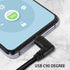 GELRHONR Right Left Angle USB Type C Cable, 90 Degree 18W Fast Charging USB A to USB C Cable (Black-Right-1M)