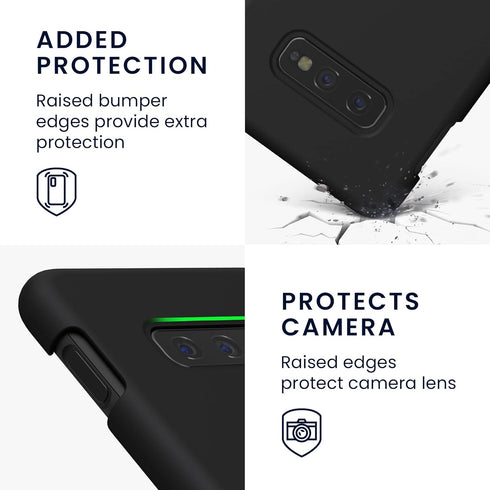 kwmobile TPU Silicone Case for Samsung Galaxy S10e - Soft Finish, Black