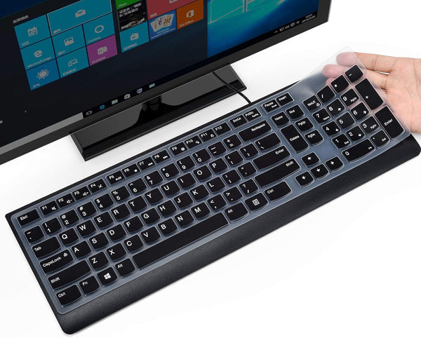 CaseBuy Keyboard Cover for Lenovo 510 Wireless Keyboard - GX30N81775, Black Protector Skin