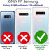 Samsung Galaxy S10 Plus Case, Military Grade with Built-in Kickstand, Heavy Duty Shockproof Cover, Black