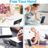Cell Phone Ring Holder Finger Kickstand - CLZWiiN Foldable 360° Rotation Stand for Desk, Magnetic Car Mount, Gun Black