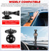 VAZESWIN 1/4" Insta360 360 1" Aluminum Alloy Camera Mount - with Thread Tripod Adapter for Gopro DJI Action Cameras