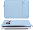 MOSISO Laptop Sleeve Bag Compatible with MacBook Air/Pro, 13-13.3 inch Notebook, Compatible with MacBook Pro 14 inch M3 M2 M1 Chip Pro Max 2024-2021, Polyester Vertical Case with Pocket, Air Blue by MOSISO