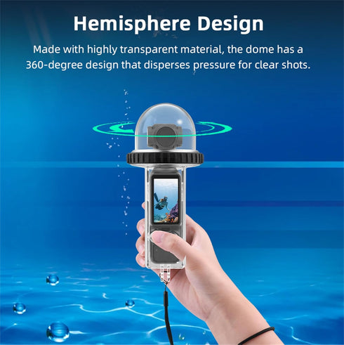 40M/131FT Dive Case for DJI Osmo Pocket 3, Waterproof Protective Underwater Housing Cover with Accessories