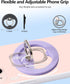 Magnetic Phone Grip (MagGo), Removable Phone Holder Stand, Adjustable Finger Ring Grip Compatible with MagSafe iPhone