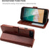 Bocasal Wallet Case for iPhone 7/8 Plus with Card Holder, PU Leather Kickstand, Shockproof Flip Cover 5.5 inch (Brown)
