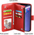 Asuwish iPhone 11 Wallet Case with Flower Flip, Tempered Glass Protector & Card Holder - Red Cell Accessories