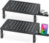 Zimilar 2 Pack Monitor Stand , 3 Height Adjustable Stand with Unique