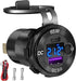 83W 12 Volt USB Outlet Built-in Boost USB C Laptop Car Charger: Ouffun 65W PD3.0 and 18W QC3.0 Car USB Port
