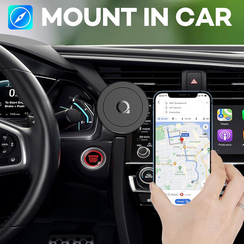 Sticky Magnetic Phone Mount, Compatible with Magsafe 15/14/13/12 Pro Max Mini, Car and Wall Mount