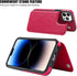 Compatible with iPhone 14 Pro Max 6.7” Wallet Case +1 Screen Protector, Slim Protective Case with Card Holder, PU