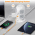 Tower Surge Protector Power Strip, 10 ft, TESSAN Long Flat Extension Cord with 8 AC Outlets and 4 USB Ports