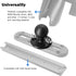 WINDFRD 1.5" 1.5 inches/C Aluminum Track Ball Mount Base with T-Bolt for Kayak/Boating/Fishing, AMPS Round Plate