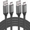 10FT USB C Cable 2PACK, Fast Charging for iPhone 15 16 Pro Max, iPad Pro, Nylon Cord for Samsung Galaxy & More