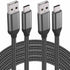10FT USB C Cable 2PACK, Fast Charging for iPhone 15 16 Pro Max, iPad Pro, Nylon Cord for Samsung Galaxy & More