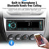 UNITOPSCI Single Din Bluetooth Multimedia Car Stereo Radio Bluetooth Hands-Free Calling Audio Receiver FM Radio Car MP3 Player AUX in/Dual USB Port Digital Media, Fast Charging with Remote Control