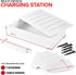 Modern Innovations Bamboo Charging Station for Multiple Devices, Wood Organizer, Desk Docking Stand for Cell-Phone
