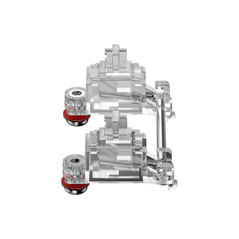 GATERON PC Screw in Crystal Stabilizer RGB Set 7U, 6.25U, 2U for 60% MX Mechanical Keyboard