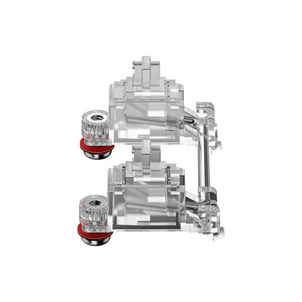GATERON PC Screw in Crystal Stabilizer RGB Set 7U, 6.25U, 2U for 60% MX Mechanical Keyboard
