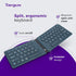 Targus Ergonomic Foldable Bluetooth Keyboard, Split Travel Wireless Keyboard, Rechargeable for Android, iPhone,
