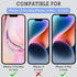 HD Tempered Glass Screen Protector with Front Camera Cover for iPhone 13 Pro Max/14 Plus - 2 Pack, Privacy Protection,