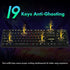 RGB Gaming Keyboard and Breathing Mouse Combo, Adjustable Backlit Mechanical Feeling Keyboard with 4 Colors, 4800DPI