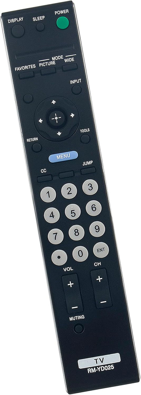 RM-YD025 Remote for Sony TV KDL-46S4100 KDL-40S4100 KDL-52S4100 KDL-22L4000 KDL-40S504 (Compatible)