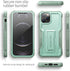 ExoGuard Compatible with iPhone 12 Pro Max Case, Rubber Shockproof Full-Body Cover with Built-in Screen Protector,