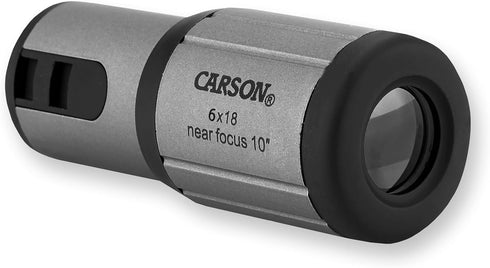 Carson CloseUp Monocular - 6x18mm Close-Focus (CF-618)