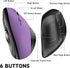 memzuoix Wireless Ergonomic Mouse, 2.4G Optical Cordless Mice with 800/1200/1600 DPI, Vertical Design for Laptop, Mac,