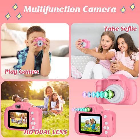 Kids Camera for Boys and Girls, SINEAU Digital Camera Toy Gift, Toddler Birthday Gift with 32GB SD Card, Video Recorder