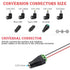 MEROM Universal 5V DC Power Cable, USB to DC 5.5x2.1mm Charging Cord with 8 Connector Tips (5.5x2.5, 4.8x1.7, 4.0x1.7,