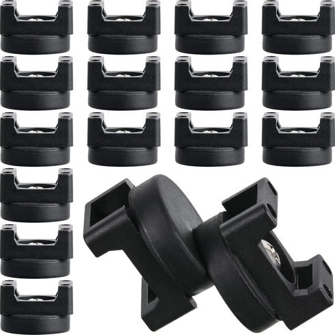 Yookeer 15 Pieces Magnetic Cable Clips Zip Tie Mount Base, Multipurpose for Cable Management