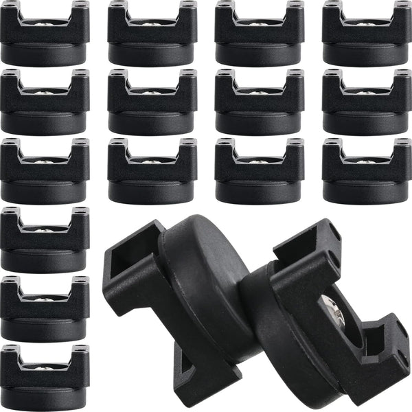 Yookeer 15 Pieces Magnetic Cable Clips Zip Tie Mount Base, Multipurpose for Cable Management