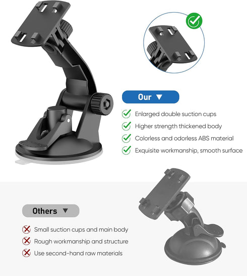 Backup Camera Monitor Mount, PixelMan Upgraded Version Windshield Mount for Vehicle Rear View Camera (4.3/5 in)