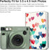 Fintie Small Photo Album for 3.5x4.5 Inch Films - 64 Pockets for Fujifilm Instax Wide 400/300, Polaroid Now+/I-Type,