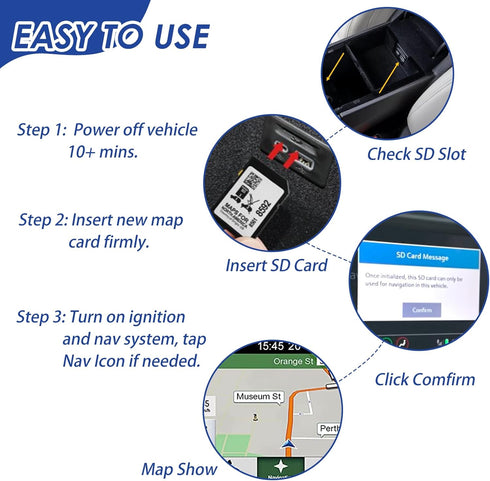 Thcbme 2025 Use,2024 85856394 Release GPS Navigation SD Card Compatible with GMC Chevry Cadilla Buick,Silverado