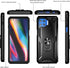 Androgate Compatible with Moto One 5G Case - Motorola One 5G UW Case with Tempered Glass Protectors, Shockproof Cover -