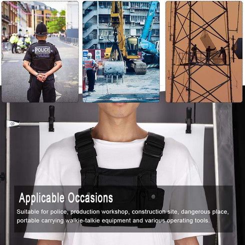 Socobeta Radio Walkie Talkie Chest Pocket Harness Bags, High Quality Front Pack Pouch
