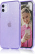 Compatible with iPhone 11 Case, Glitter Sparkle Bling Anti-Scratch Shockproof Protective Flexible Phone Case for Women