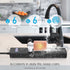 Outdoor Power Strip Waterproof, 6 Outlets, Garden Weatherproof Surge Protector, 6FT Extension Cord, Black