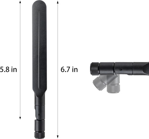 eifagur 6 6E 2.4GHz/5GHz/6E 2 Pack WiFi Tri-Band Omnidirectional Antenna for PC Desktop Computer Motherboard WiFi