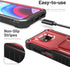 ExoGuard Rubber Shockproof Full-Body Case for Moto G Power 2021, Built-in Screen Protector and Kickstand