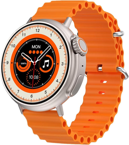 Smart Watch, Military Smartwatch IP68 Waterproof, Silicone Strap, for Android iOS, Fitness Watch with Heart Rate