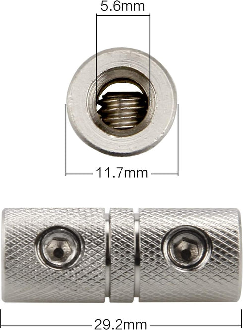 2Pcs 8 Gauge Wire Audio Car Brass Terminal Butt Connectors for Car Stereo Power or Ground Wire Splice