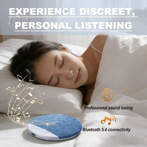 Tartpe 2026 Bluetooth Pillow Speaker for Sleeping, New Bone Conduction Stereo Wireless Music Sleep Headphones, Under
